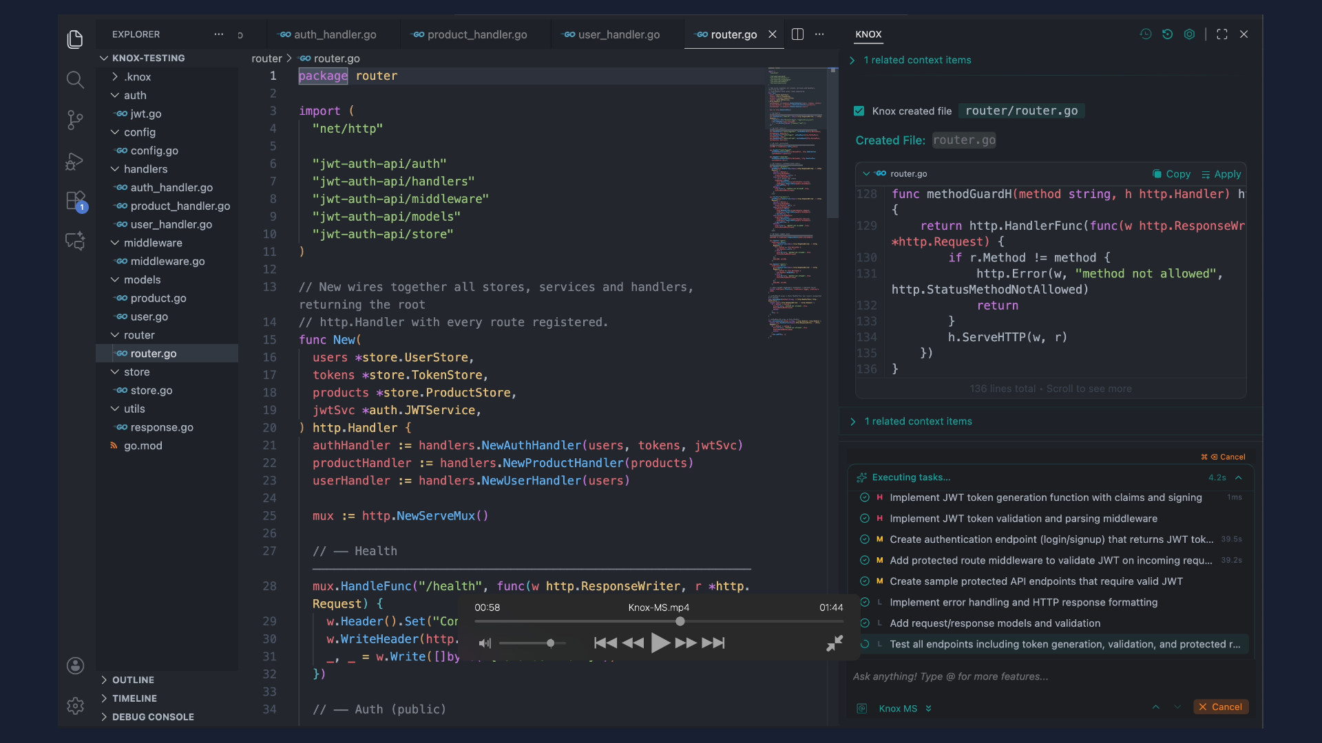 KnoxChat VSCode 扩展 — 智能体。系统。解决方案。